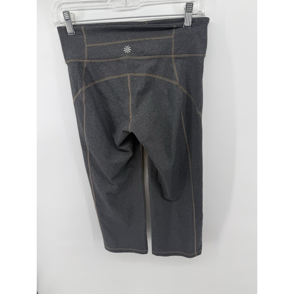 Athleta Kick Booty Crop Capri Leggings Women's Small Heather Gray - Picture 2 of 11